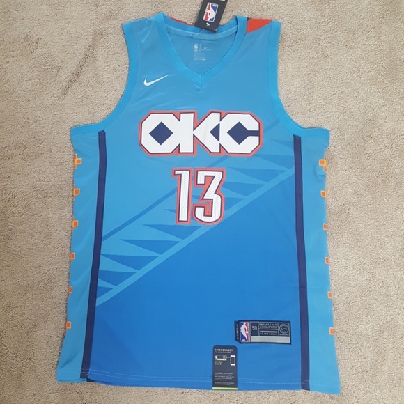 paul george okc jersey